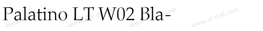 Palatino LT W02 Bla字体转换